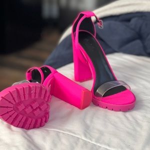 Bright pink Heels